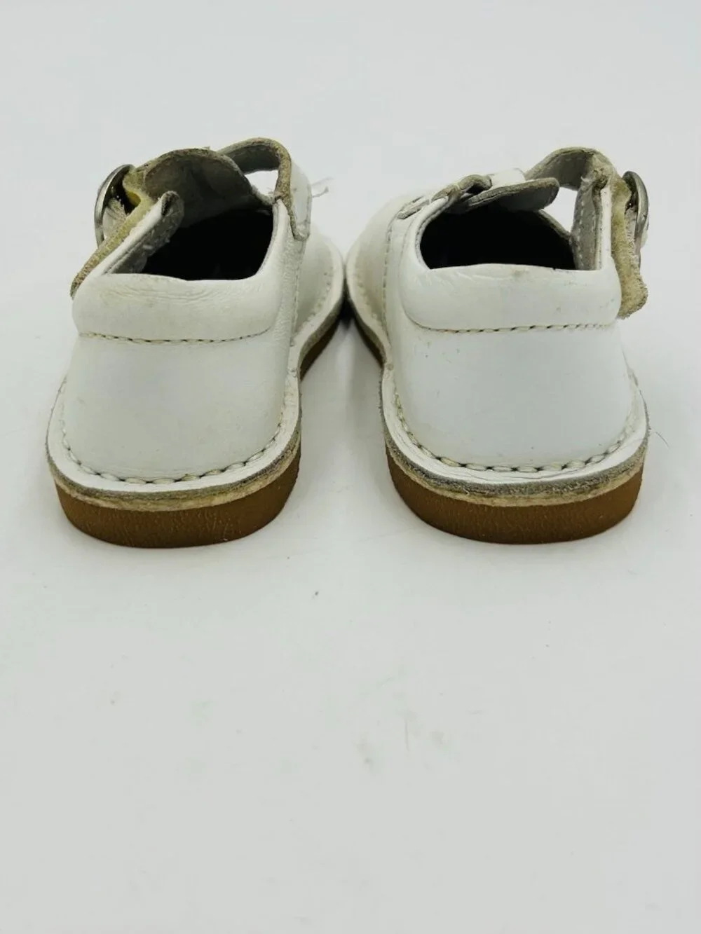 L’AMOUR Style 751 White Leather Mary Jane T-Strap Dress Shoes Sz 5 Toddler Girls